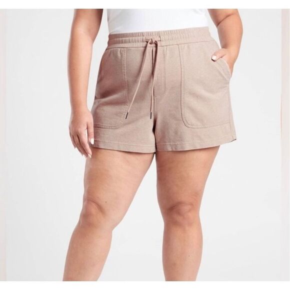 Athleta Farallon Shorts Pull On Lounge Drawstring Pocket High Rise Shorts Size 0 - Picture 1 of 9